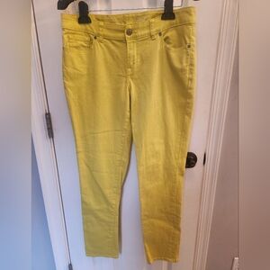 The Limited Yellow Women's Skinny Jeans Size 10